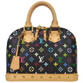 Louis Vuitton 2016 Black Monogram Multicolor Alma PM Handbag M40444