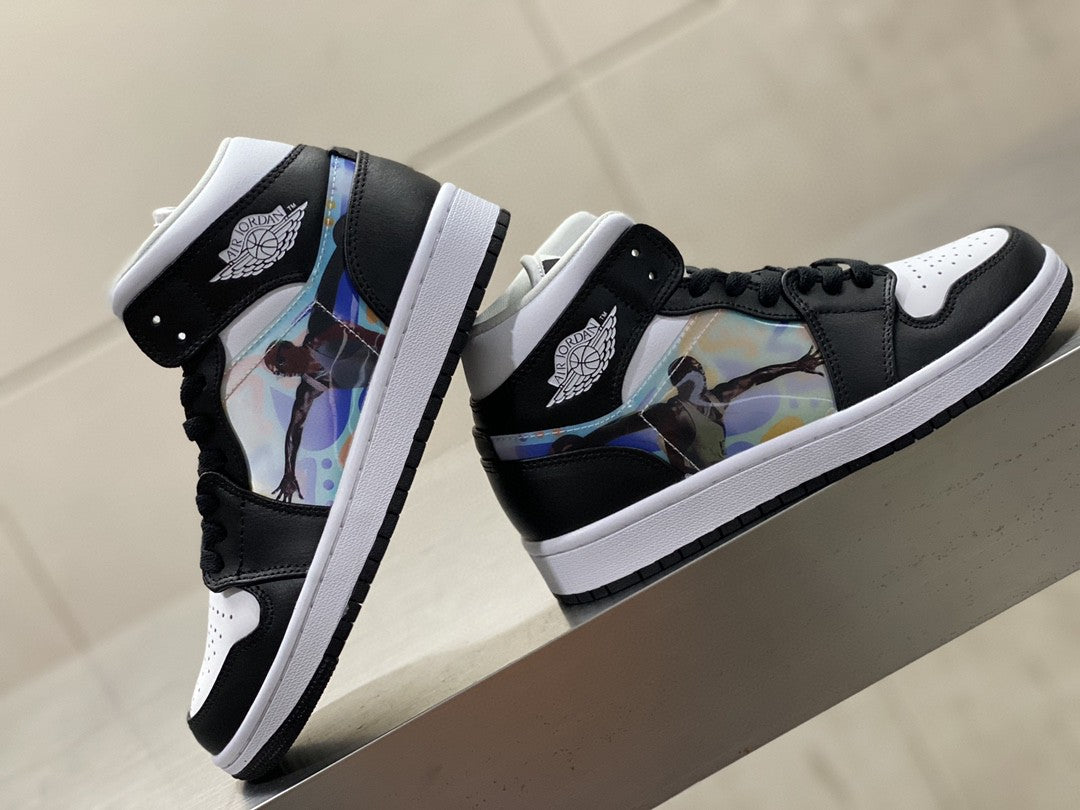 GLAMI Jordan 1 Mid Wmns ‘Hologram’ Black For Men DR9495-001
