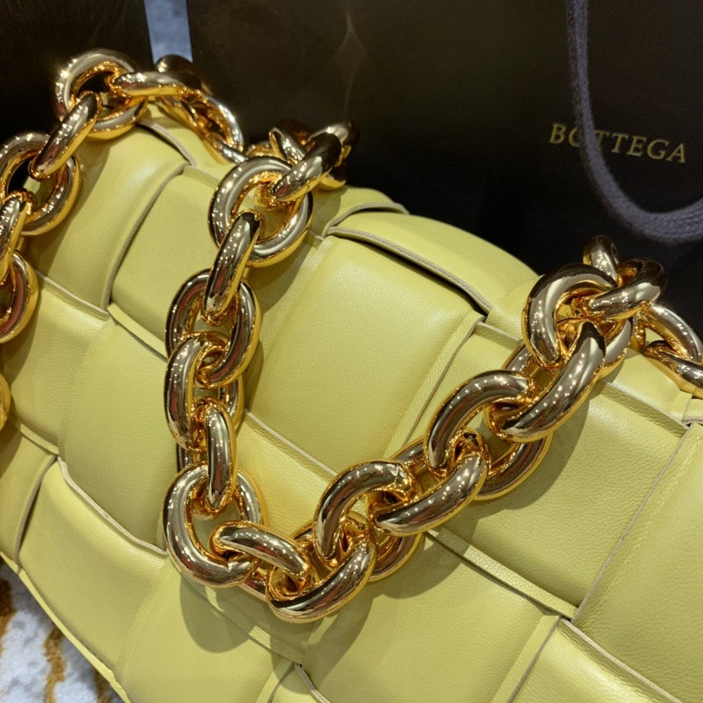 GLAMI Chain Cassette Bag For Women 10.2in/26cm In Yellow