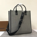 GLAMI Horseferry Print Cotton Canvas Tote Black/Grey For Women, WomenÃ¢â‚¬â„¢s Bags, Shoulder And Crossbody Bags 14in/ 35.5cm BUR 80508141