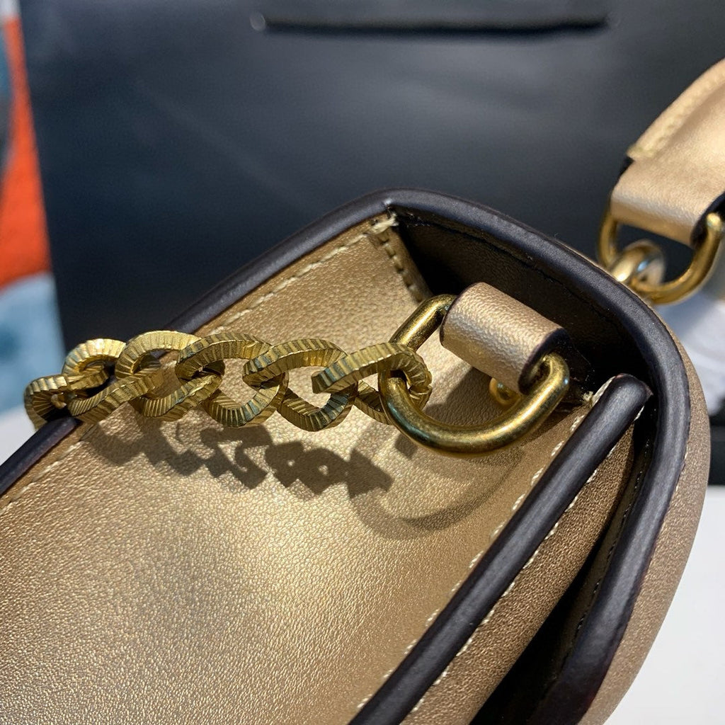 GLAMI Small Devotion Bag In Mordore NappaÃ‚Â Gold For Women 7.5in/19cm GLAMI GLAMI6711A101687503