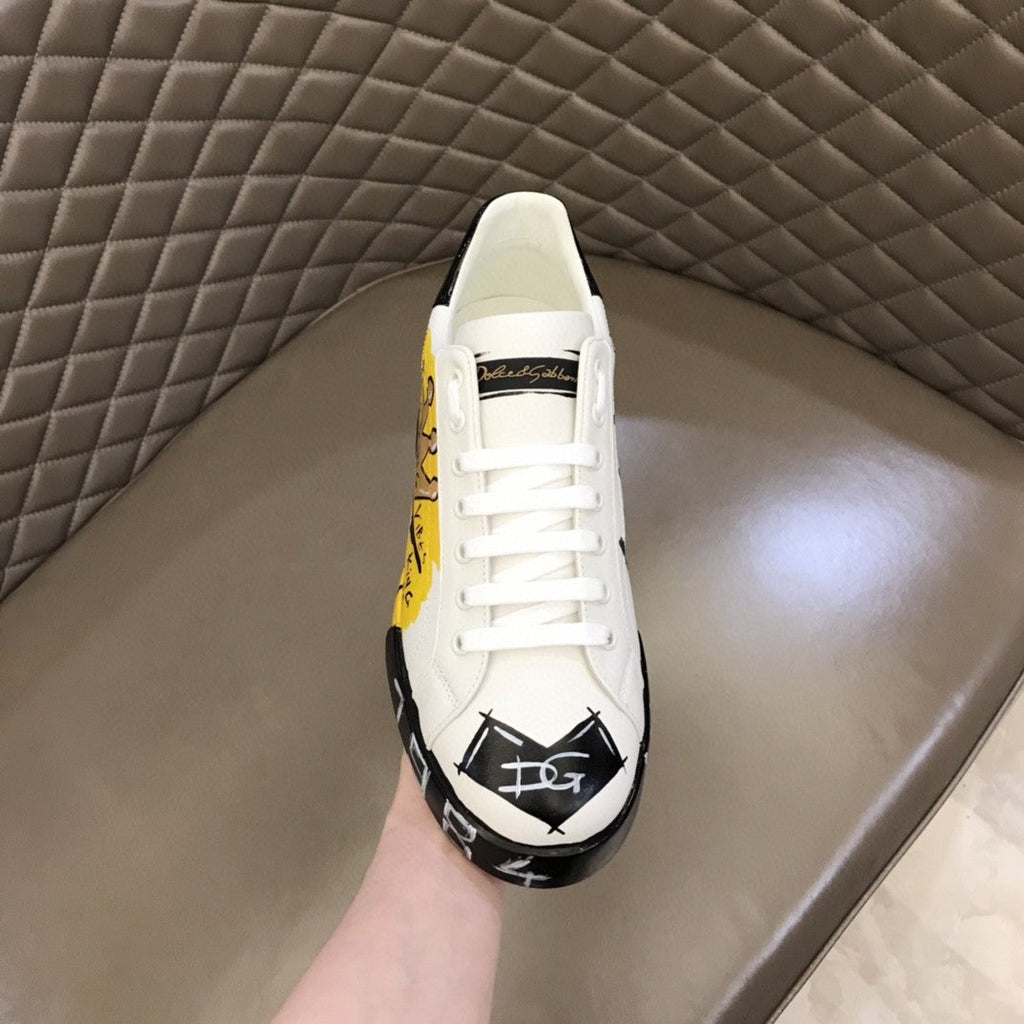 DolGLAMI &amp; GaGLAMIana Limited EGLAMItion Portofino Sneakers White For Men GLAMI Shoes