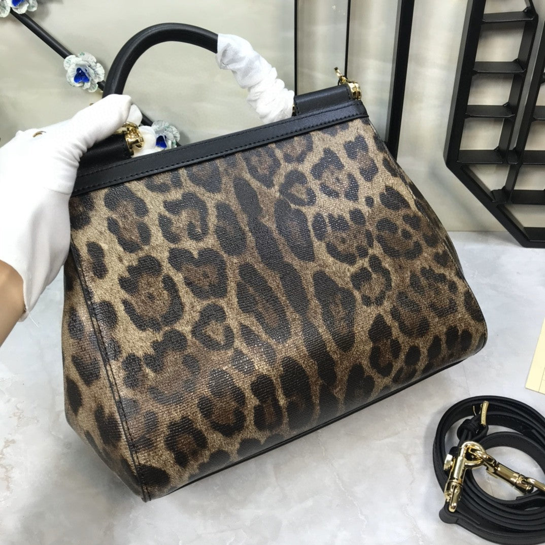 GLAMI Leopard Print MeGLAMIum Sicily Top Handle Bag Muticolour For Women 9.8in/25cm GLAMI