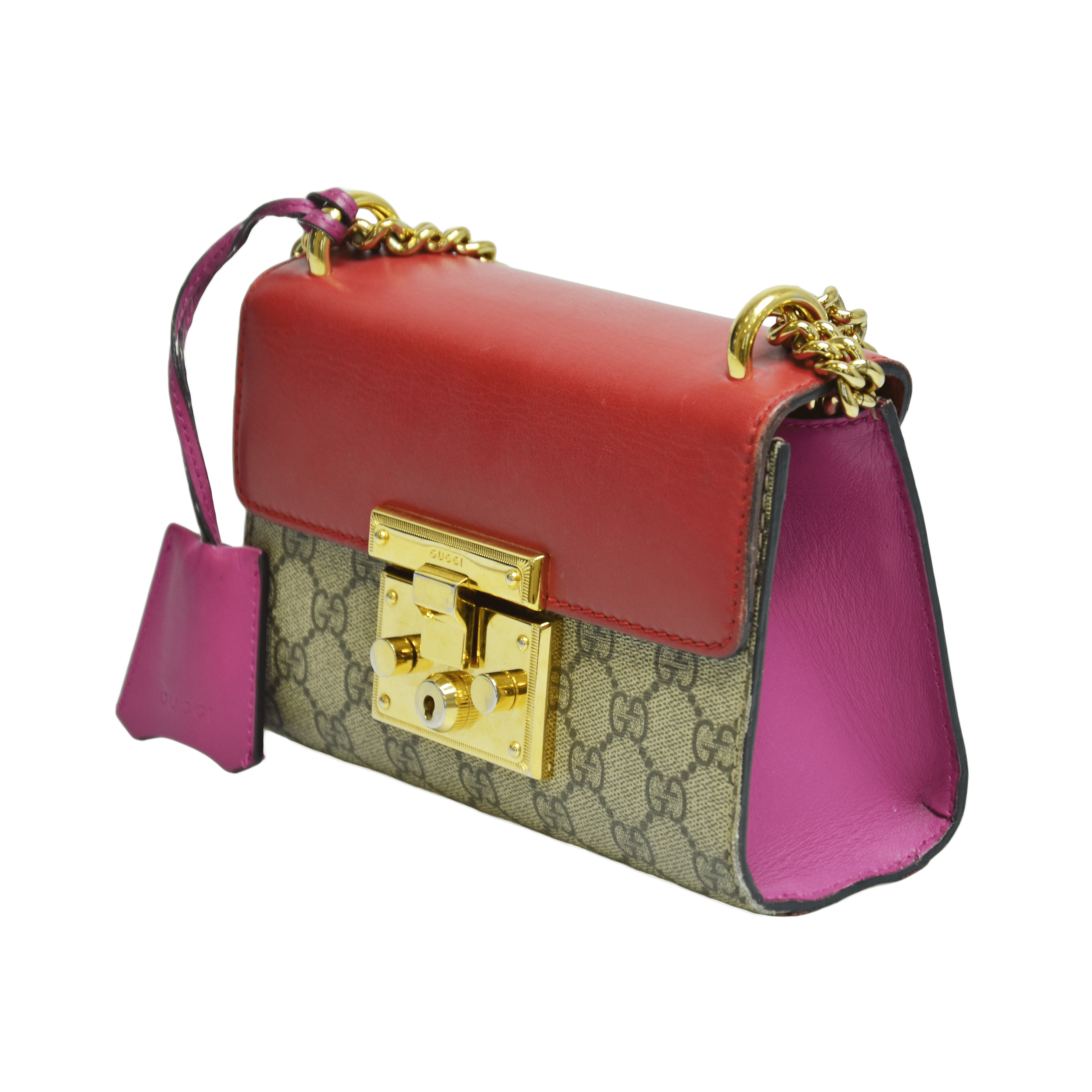 Multicolor GG Supreme Padlock Shoulder Bag