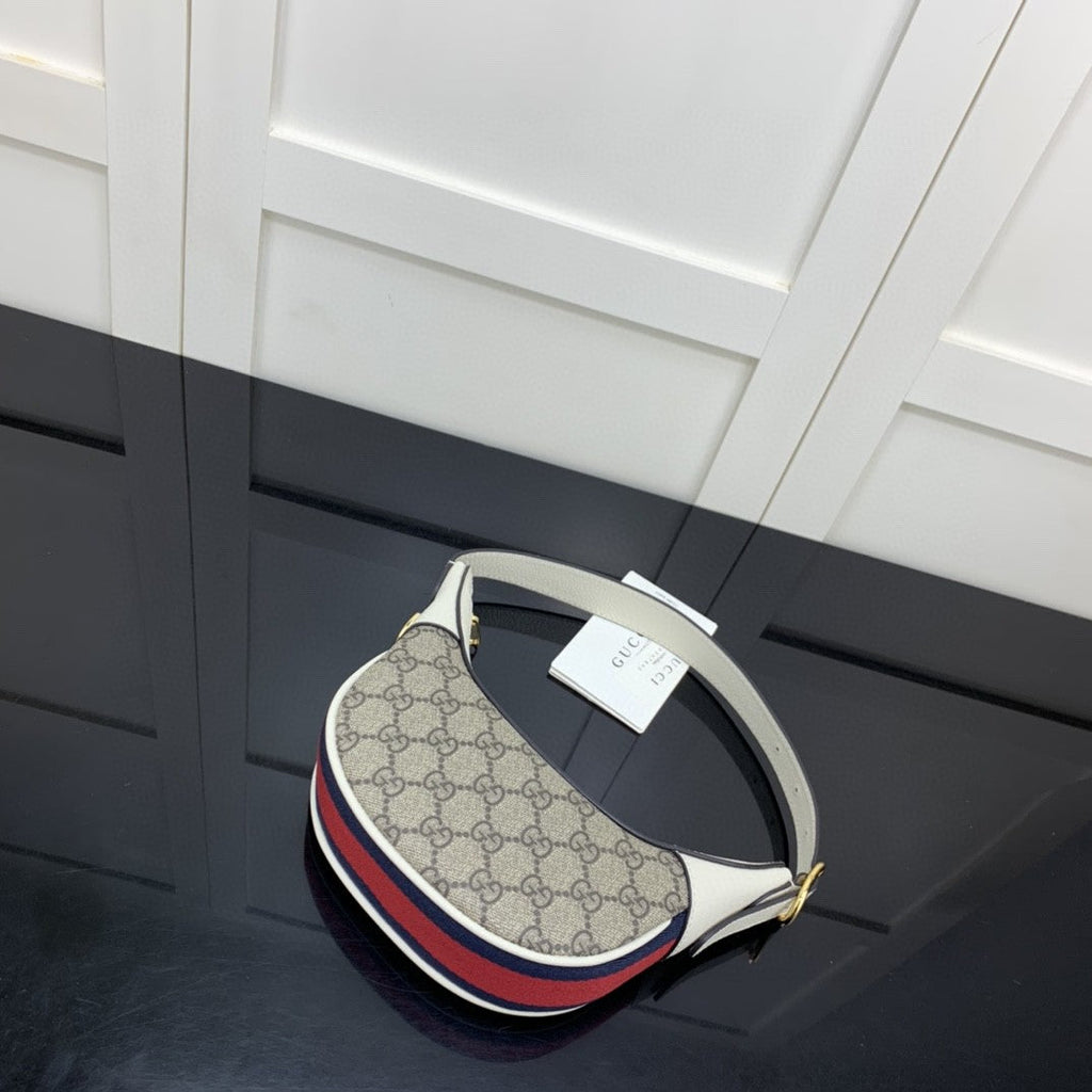 gg Ophidia gg Mini Bag Beige And Ebony gg Supreme Canvas For Women 7.9in/20cm gg 658551 96IWG 9794