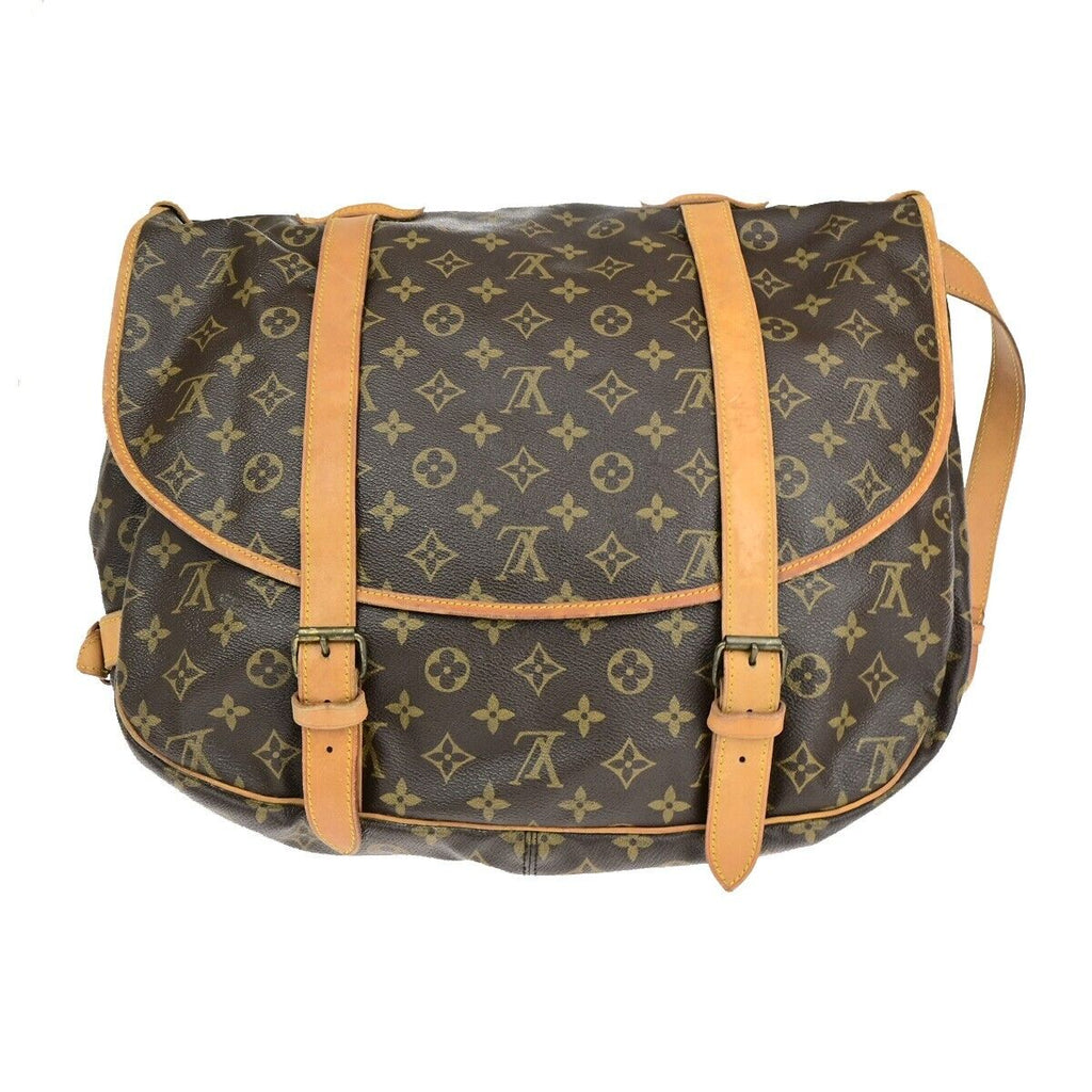 Louis Vuitton Saumur 43  Canvas Shoulder Bag