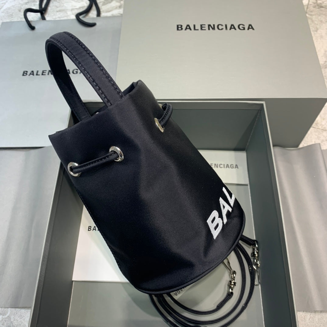 Balen Le Cagole MeGLAMIum Bucket Bag In Black, For Women,  Bags 11.8in/30cm