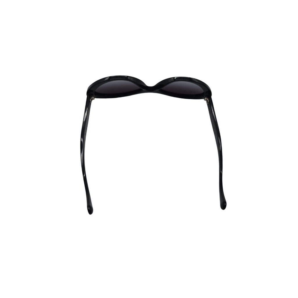 Chanel 5416 Black and Gold Oval Sunglasses