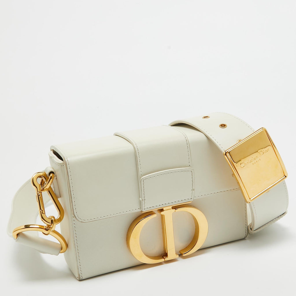 Dior Off White Leather 30 Montaigne Box Bag