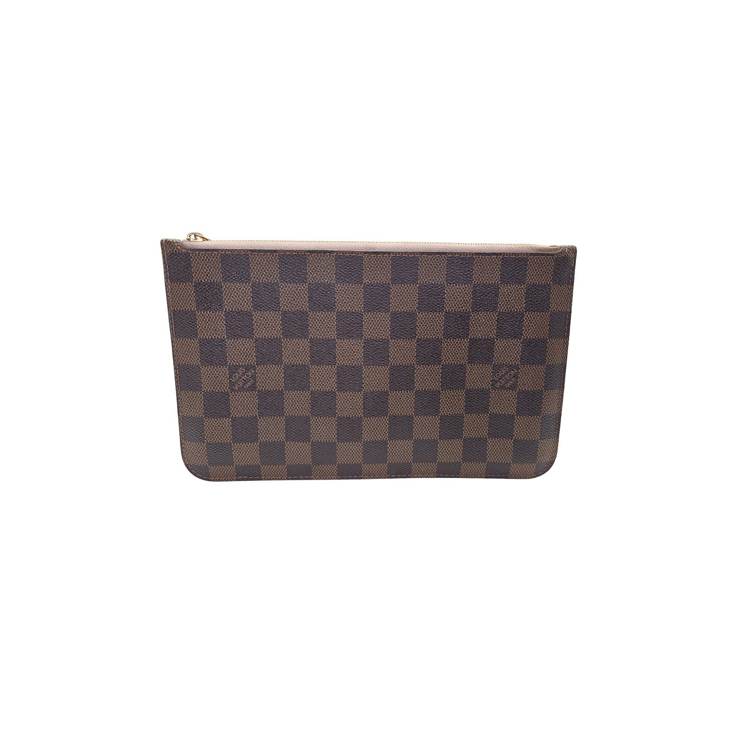 Louis Vuitton Damier Ebene Neverfull Pochette Wristlet