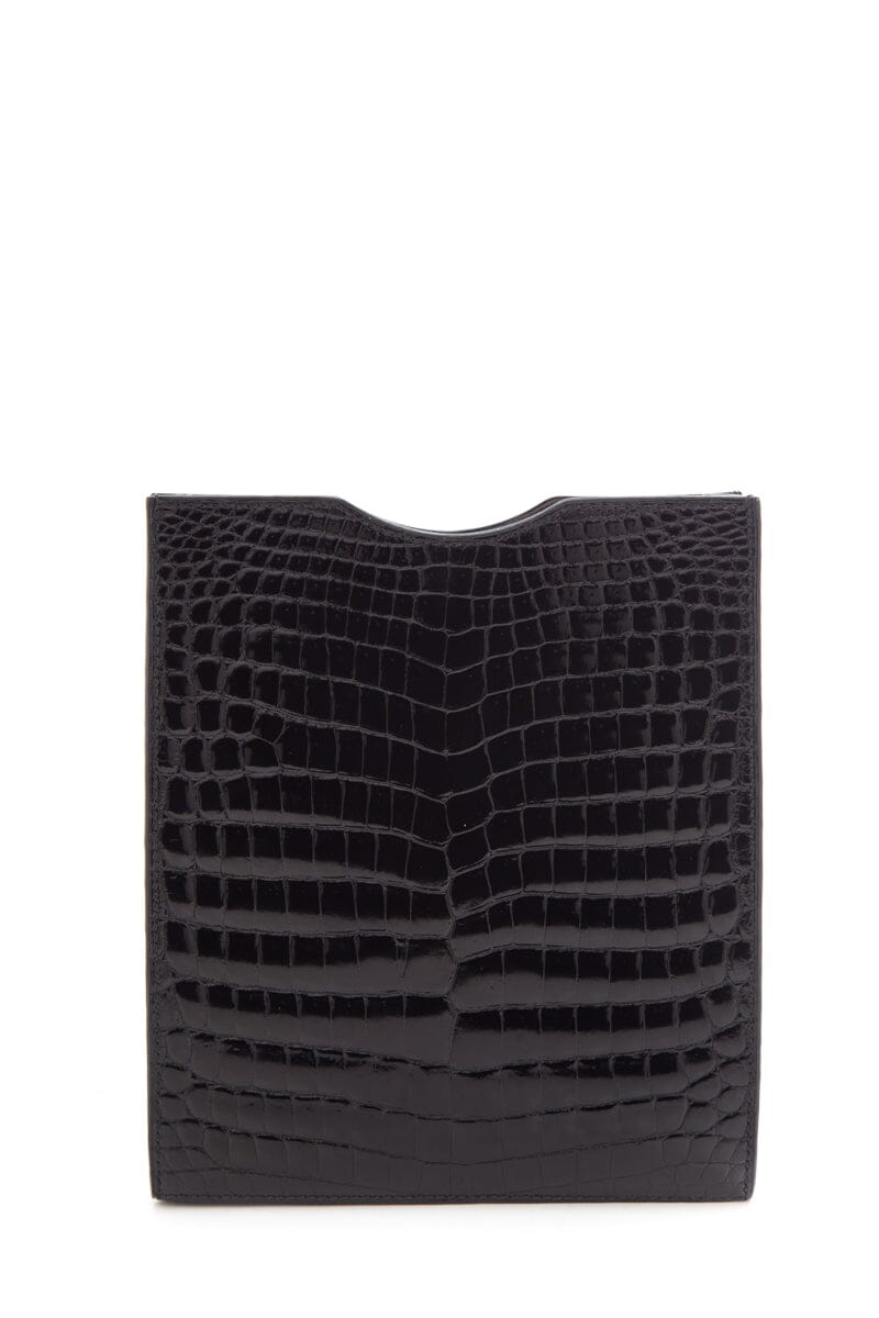 HermÃƒÆ’Ã‚Â¨s Black Crocodile Niloticus Onimaitou Crossbody