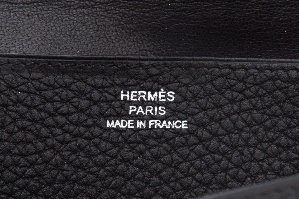 HermÃƒÆ’Ã‚Â¨s Black Dogon Long Wallet