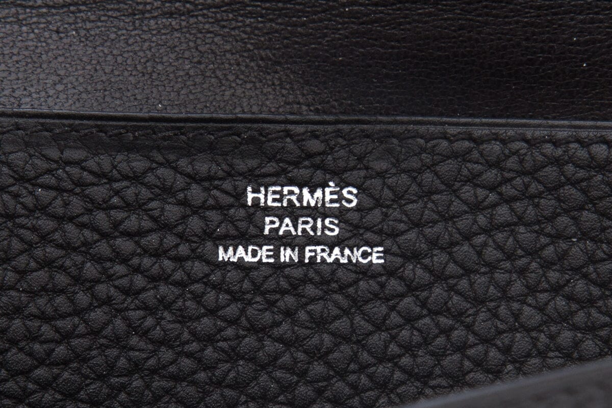 HermÃƒÆ’Ã‚Â¨s Black Dogon Long Wallet