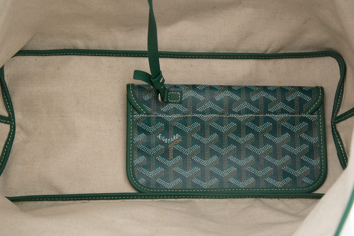 Goyard Green "SuperDog" PM St Louis Tote