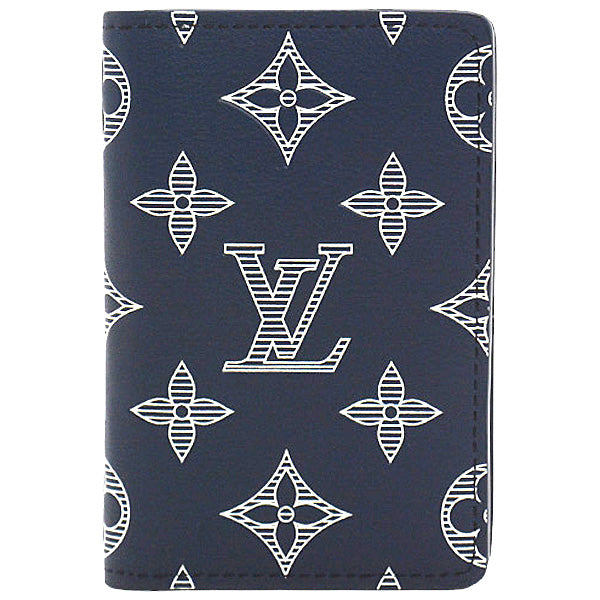 Louis Vuitton Card Case Organizer de Poche Blue Marine