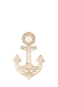 Chanel F/W 2020 Gold & Pearl Anchor Brooch