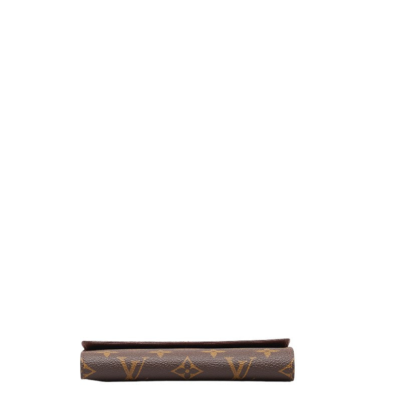 Louis Vuitton Monogram Porteraits M61202 Brown PVC Leather  Louis Vuitton Long Wallet