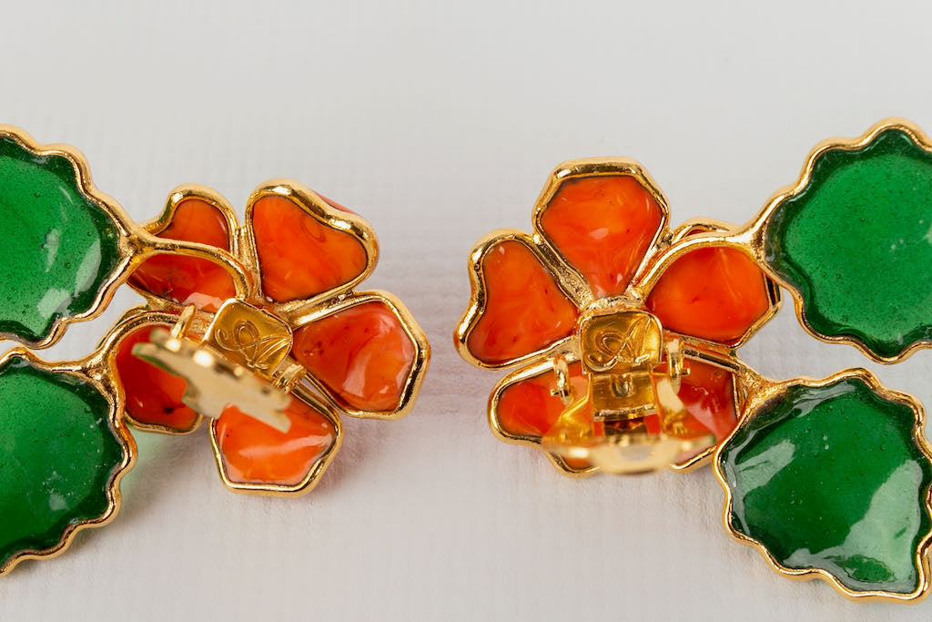Boucles d'oreilles fleur Augustine