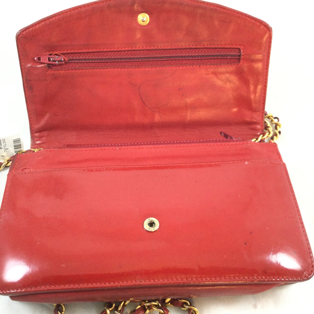 Chanel Patent Leather Wallet on a Chain