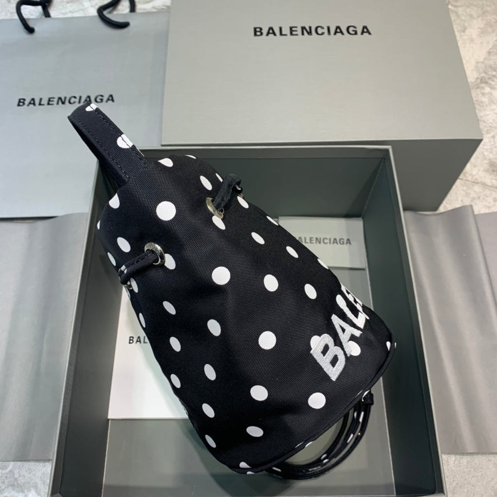 Balen Le Cagole MeGLAMIum Bucket Bag In Black, For Women,  Bags 11.8in/30cm