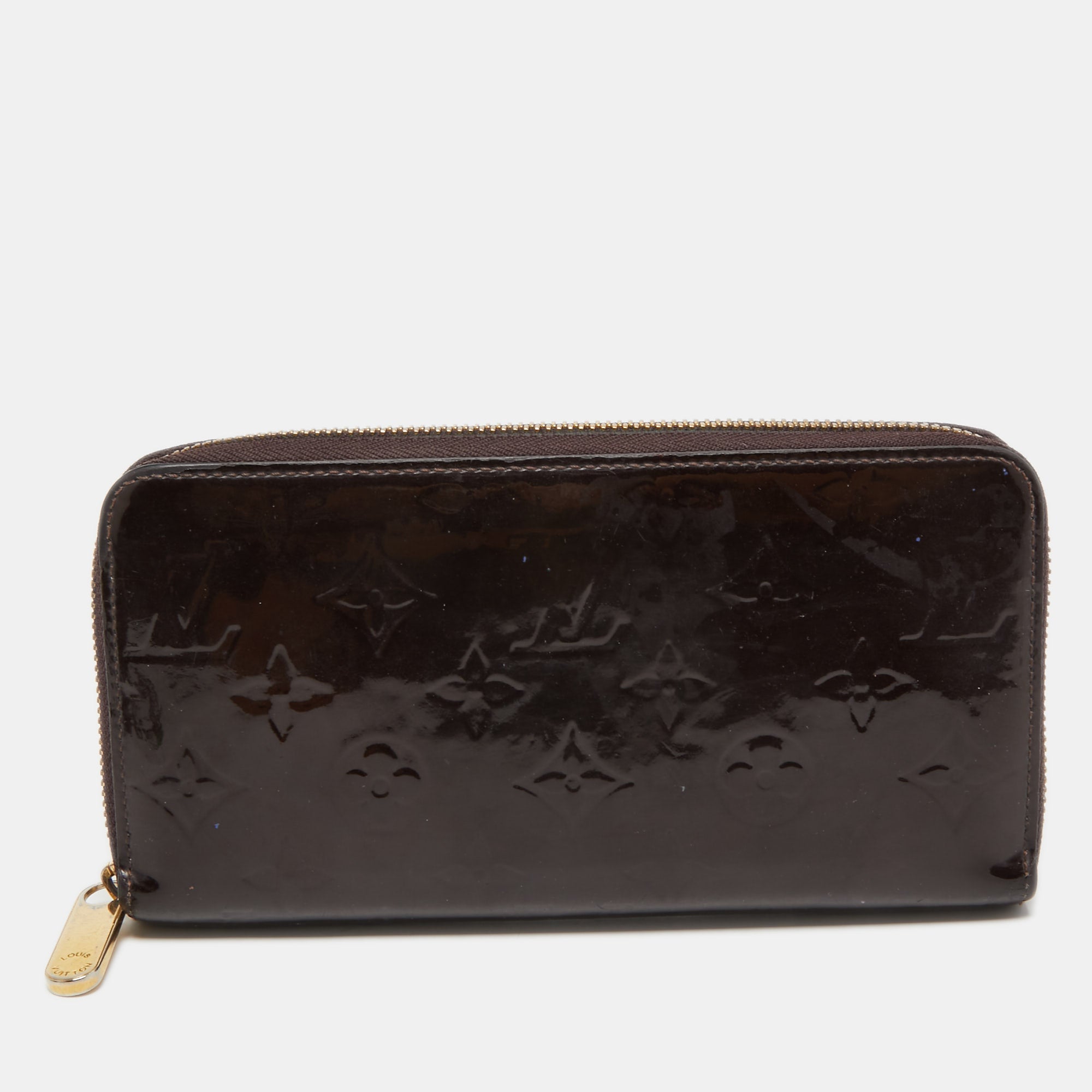 Louis Vuitton Amarante Monogram Vernis Zippy Wallet..