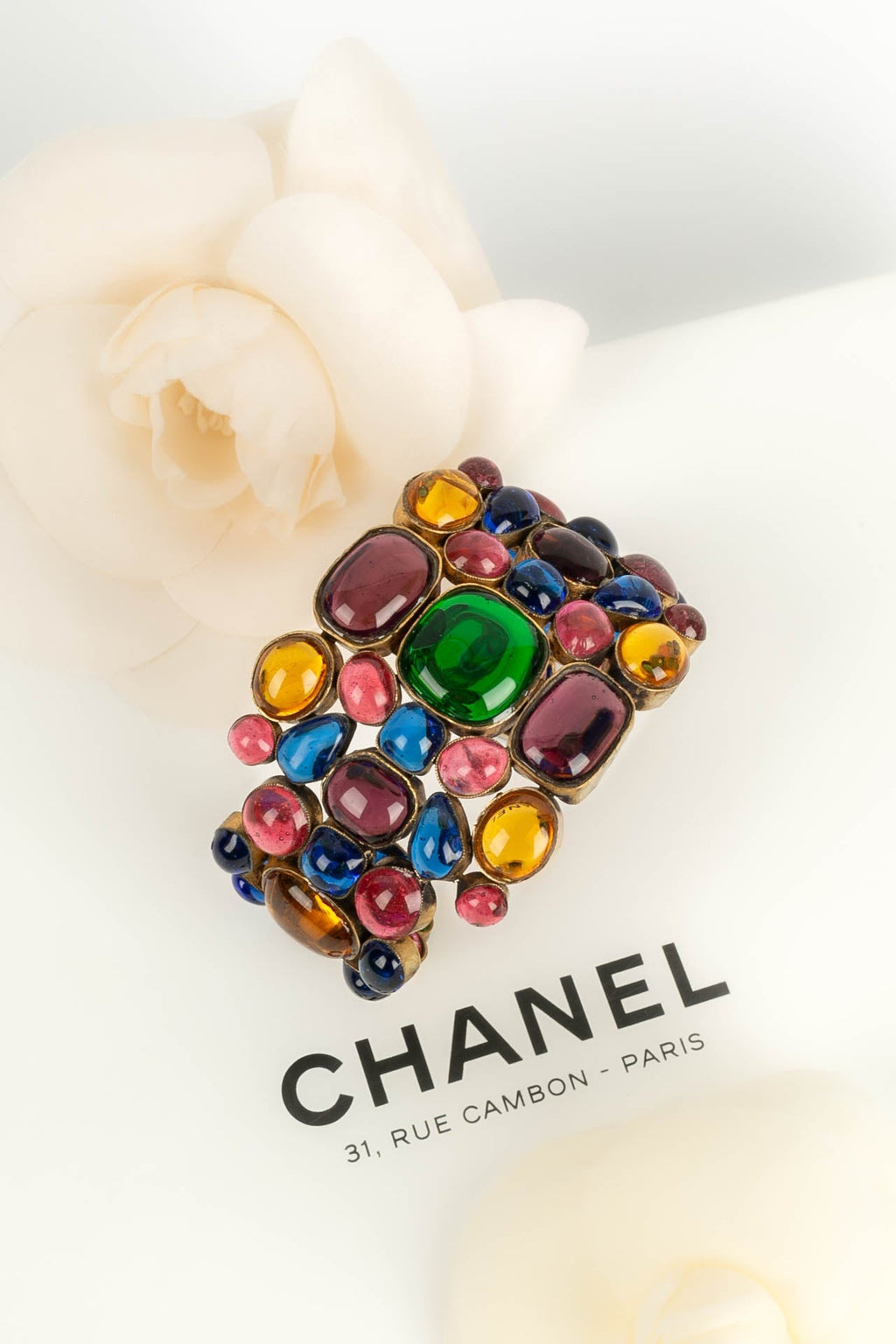 Bracelet en pÃƒÆ’Ã‚Â¢te de verre Chanel