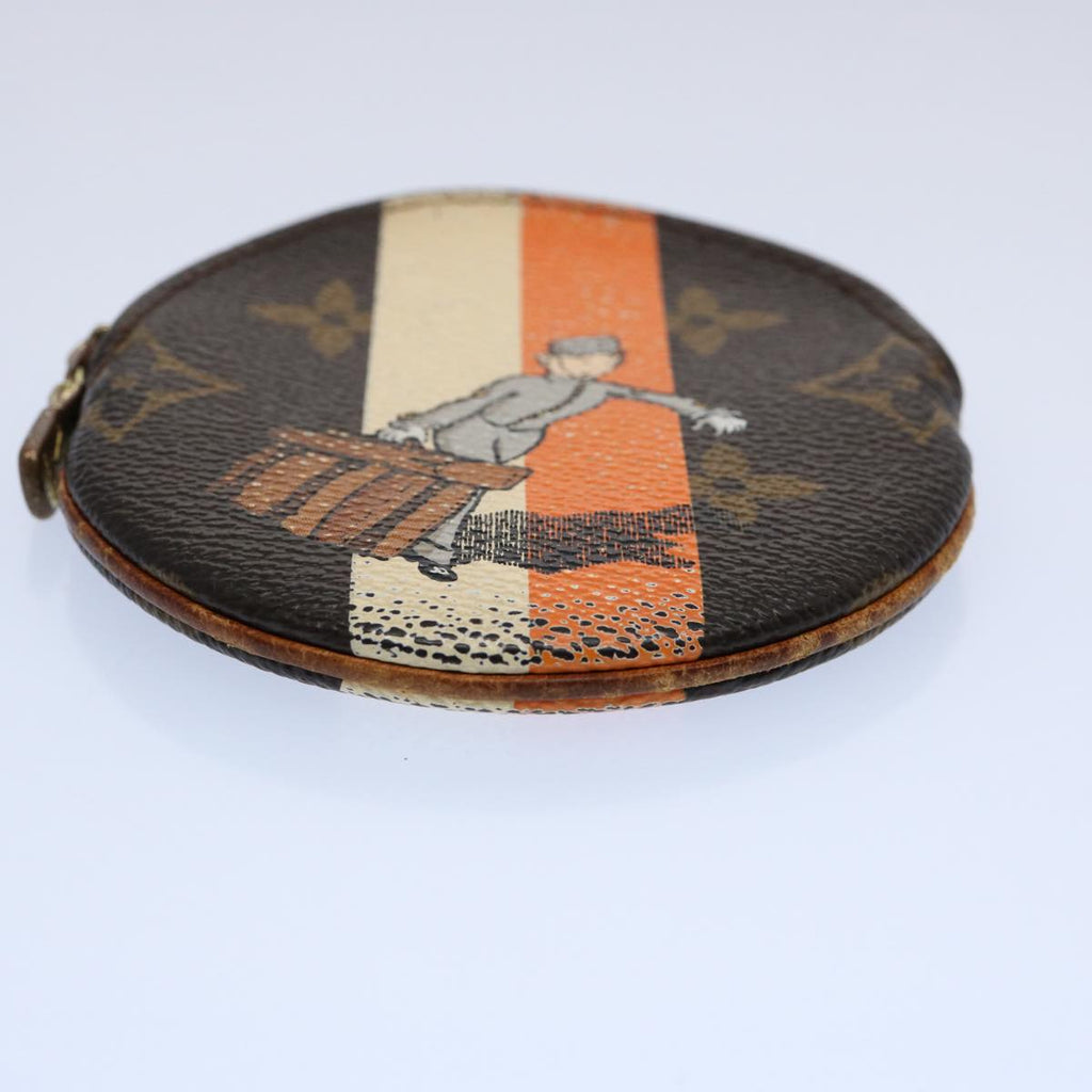 Louis Vuitton Porte Monnaie Rond  Canvas Wallet  ()