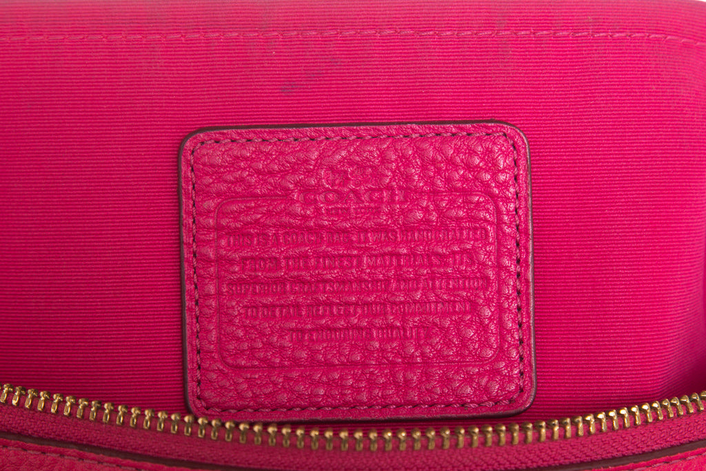 Coach Hot Pink Morgan Satchel Handbag