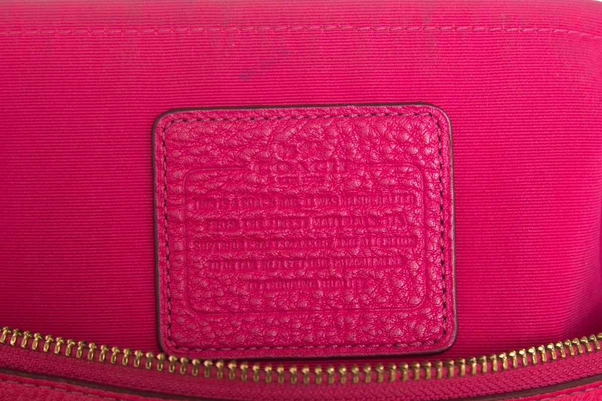 Coach Hot Pink Morgan Satchel Handbag