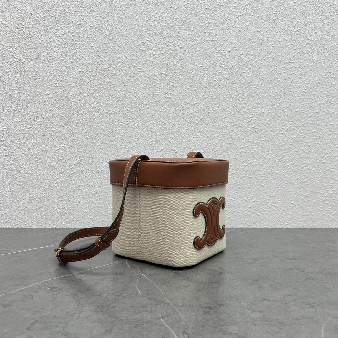 GLAMI MeGLAMIum Box Cuir Triomphe In Textile Natural / Tan For Women 6in/16cm 199252EGlamI.02NT