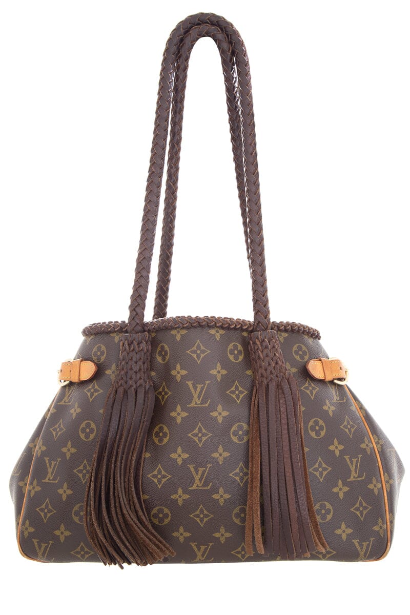 Louis Vuitton Brown Canvas Monogram Revamped Fringe Handbag