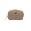 Chanel Caviar Small Curvy Classic Pouch Cosmetic Case