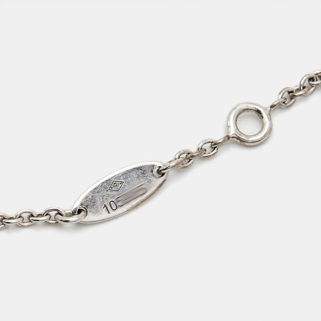 Dior Rose Des Vents Mother Of Pearl Diamond 18K White Gold Bracelet