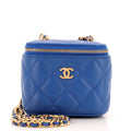 CHANEL Pearl Crush Vanity Case with Chain Quilted Lambskin Mini