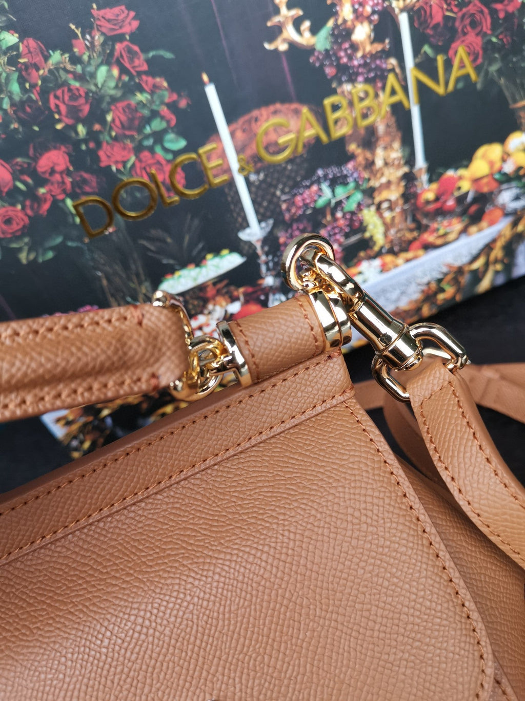 GLAMI Small Sicily Bag In Dauphine Brown For Women 7.5in/19cm GLAMI