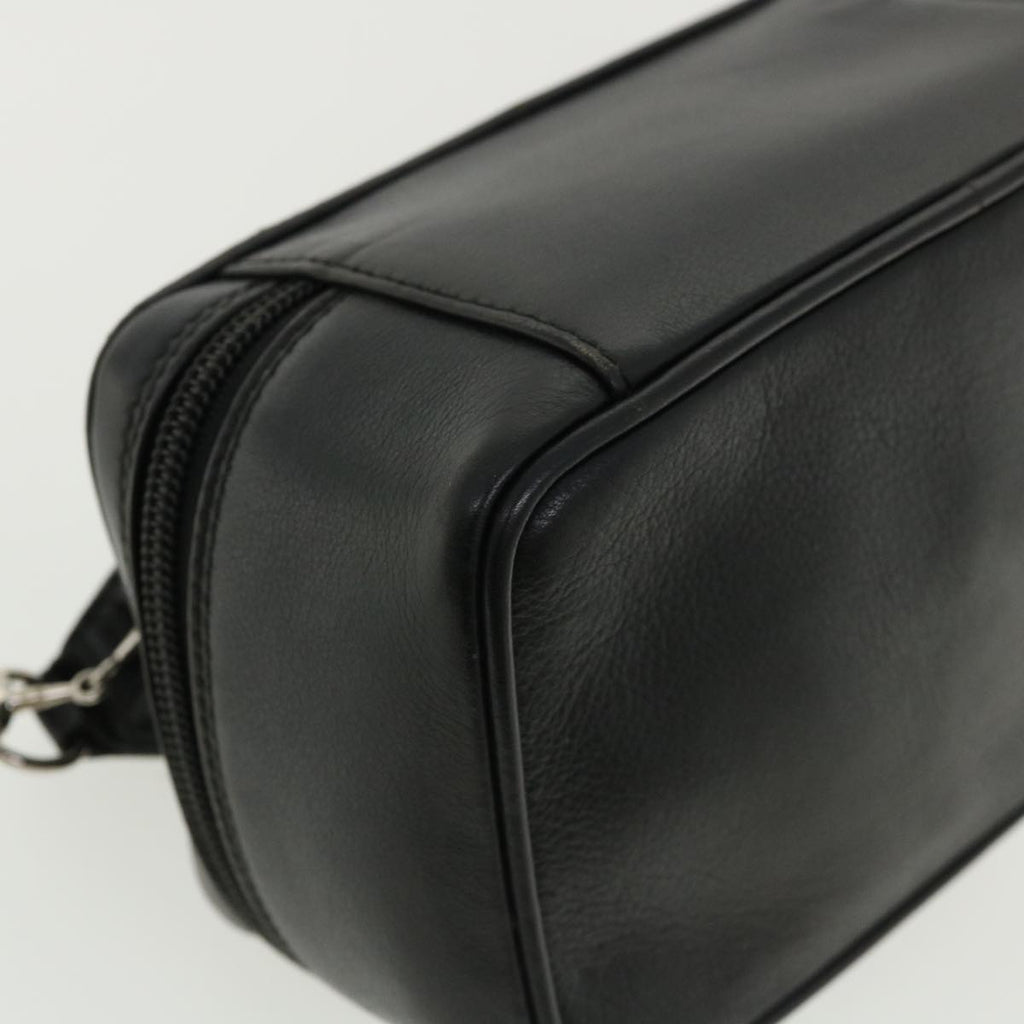 GUCCI Pouch Leather Black 3219560141 ac1049