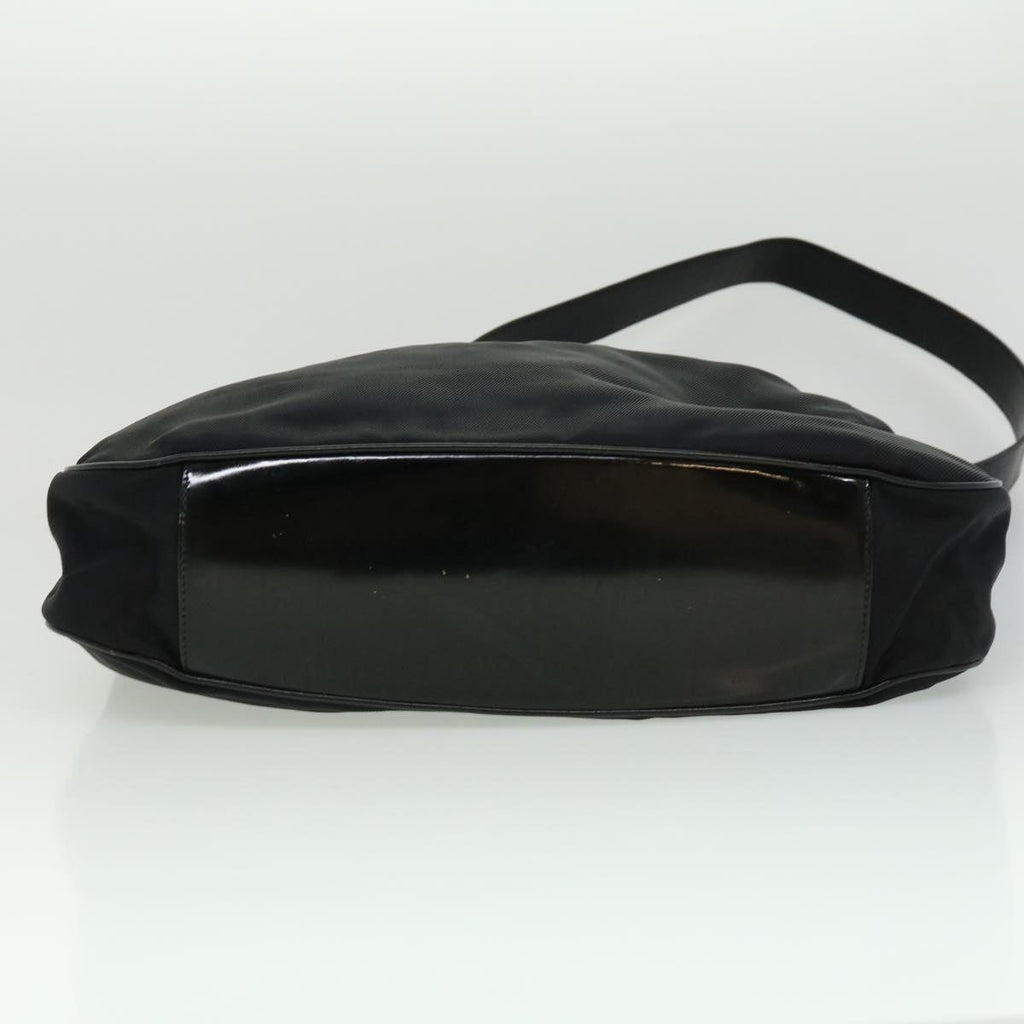 GUCCI Bamboo Hand Bag Canvas Black ac1087