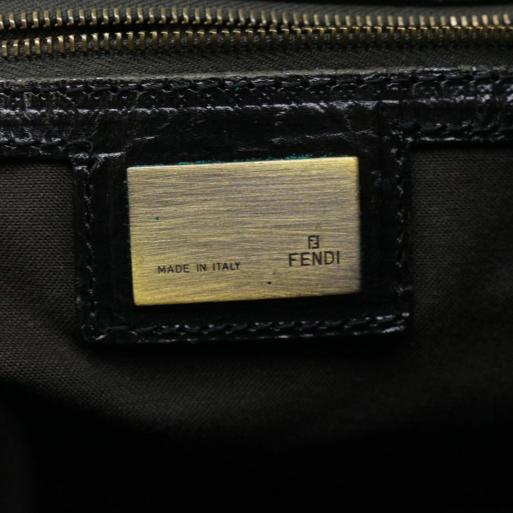 FENDI Hand Bag Leather Brown ac1144