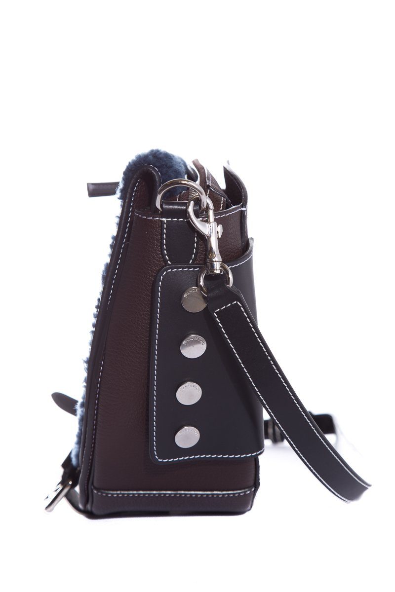 J.W. Anderson Brown Suede Handle Bag