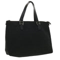 FENDI Zucchino Canvas Hand Bag Black ac1348