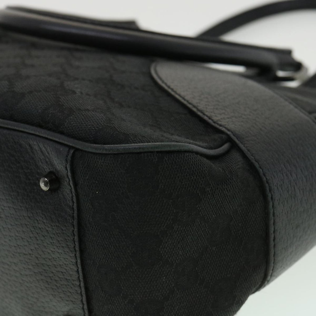 GUCCI GG Canvas Shoulder Bag Black ac1349