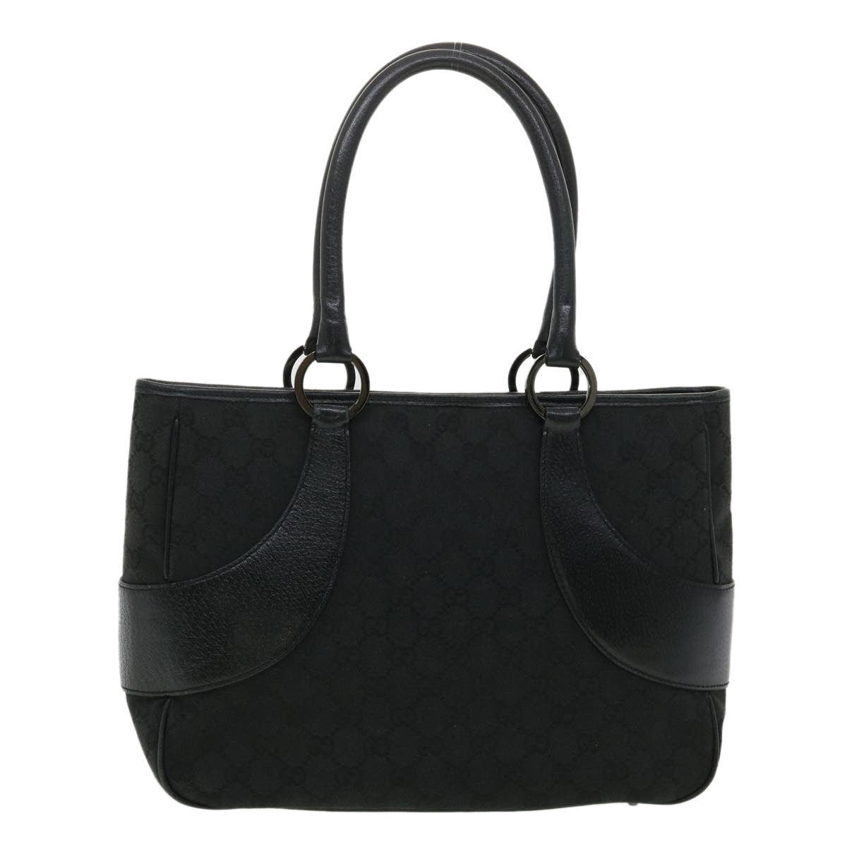 GUCCI GG Canvas Shoulder Bag Black ac1349