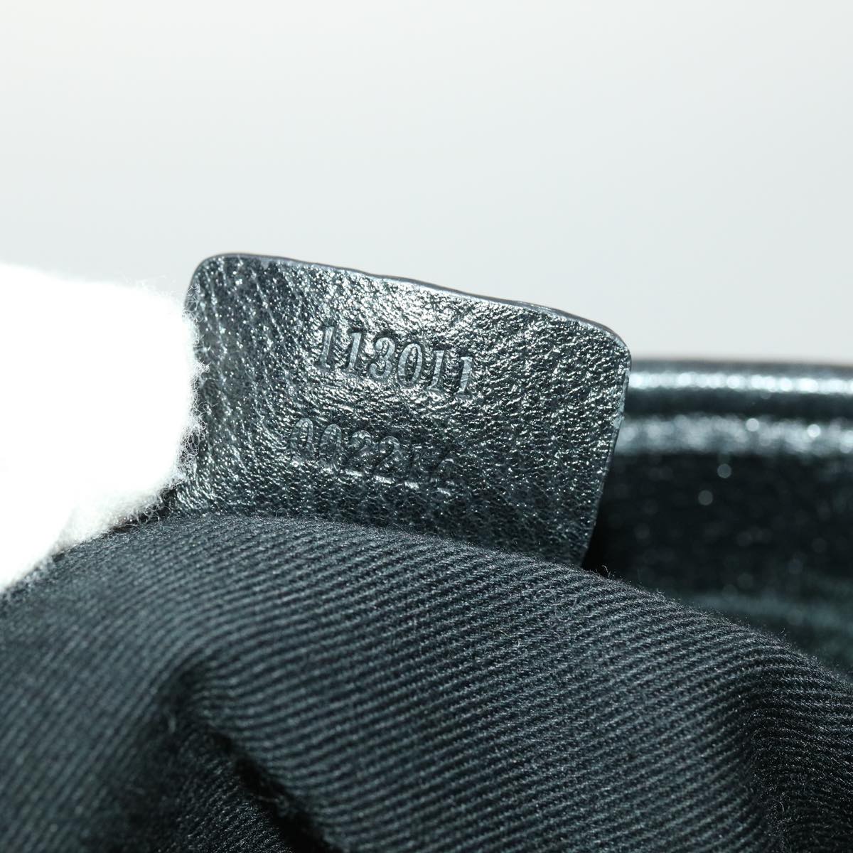 GUCCI GG Canvas Shoulder Bag Black ac1349