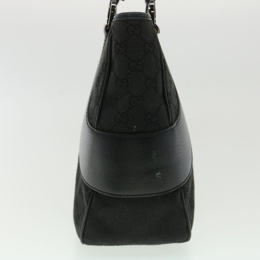 GUCCI GG Canvas Shoulder Bag Black ac1349