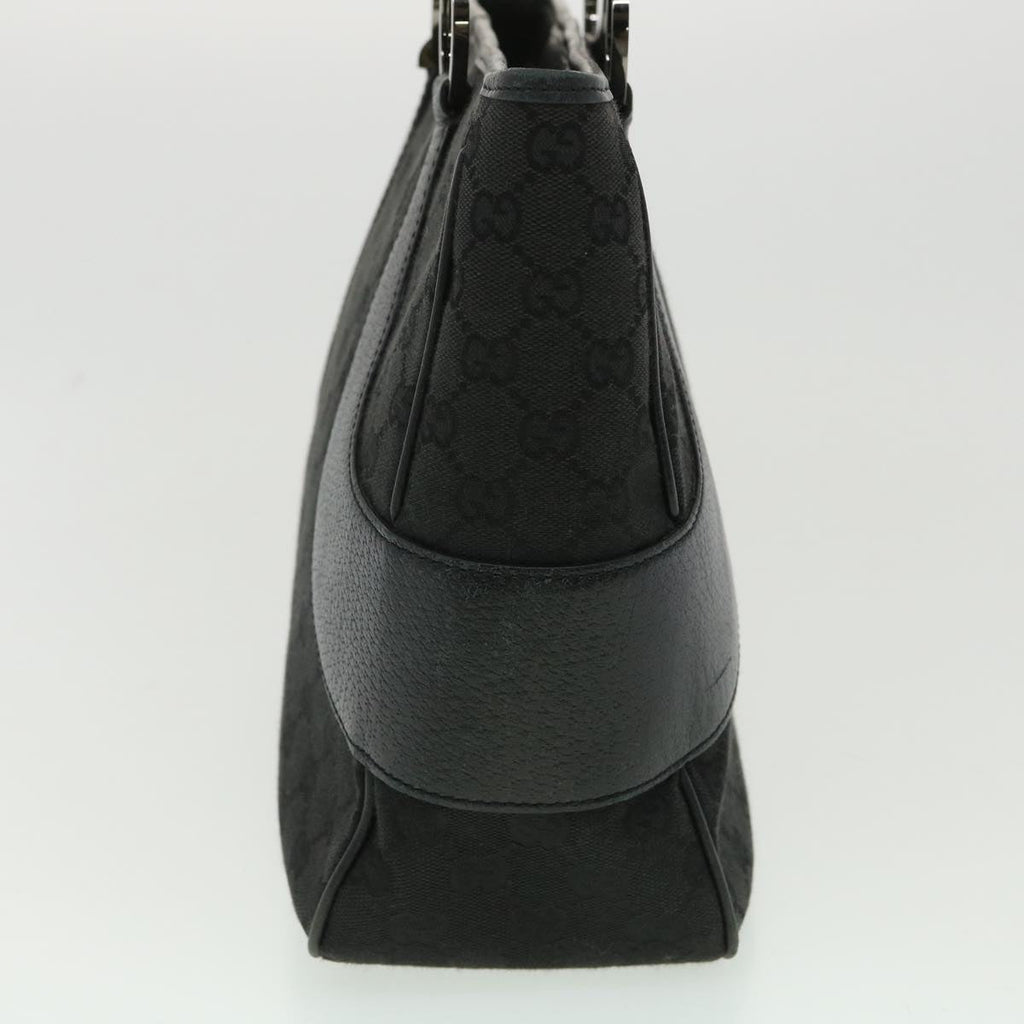 GUCCI GG Canvas Shoulder Bag Black ac1349