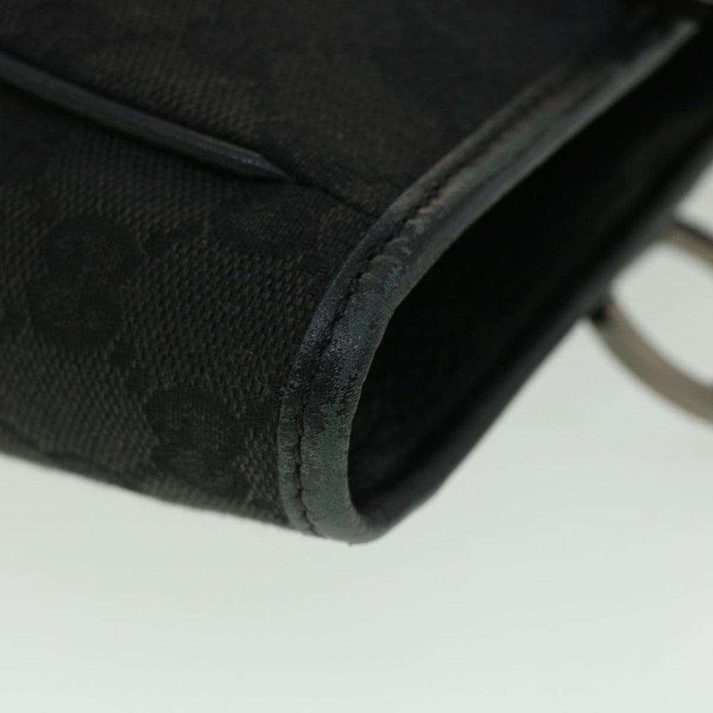 GUCCI GG Canvas Shoulder Bag Black ac1349