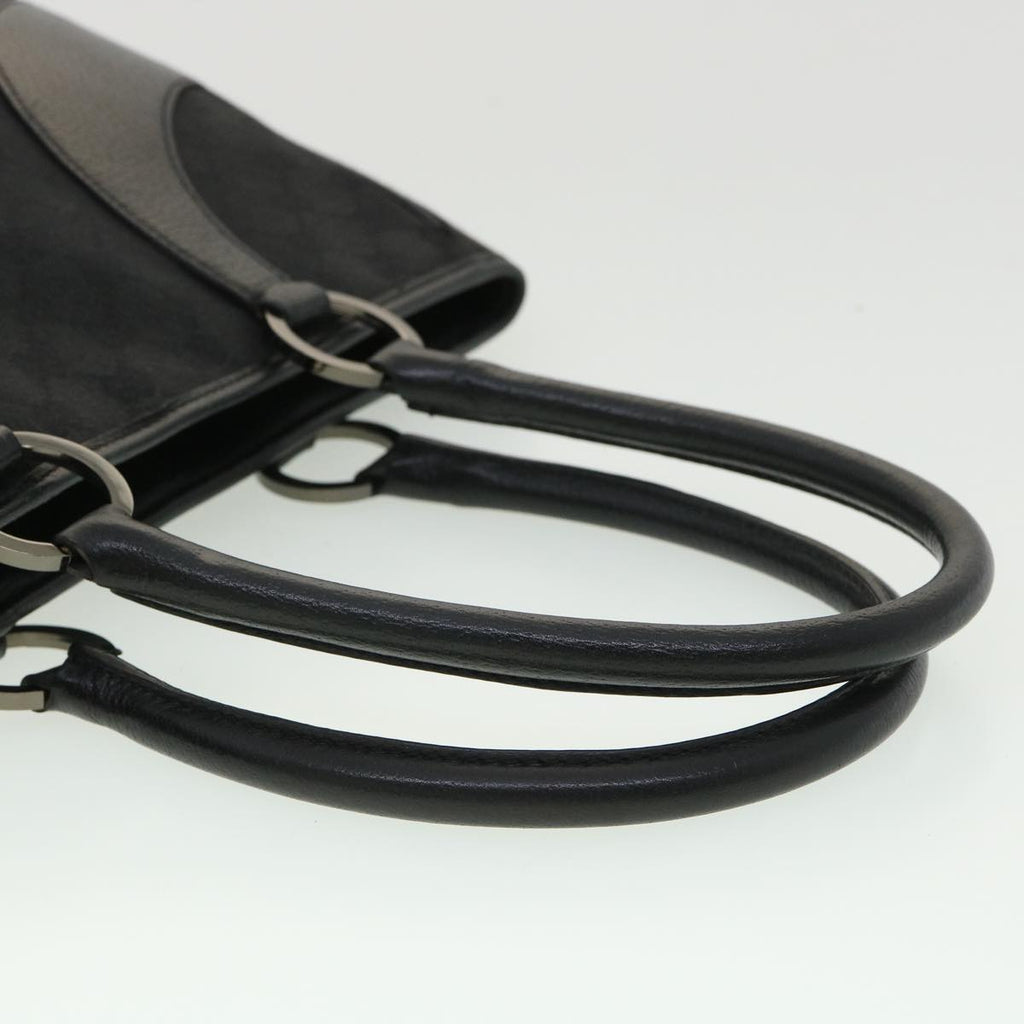 GUCCI GG Canvas Shoulder Bag Black ac1349