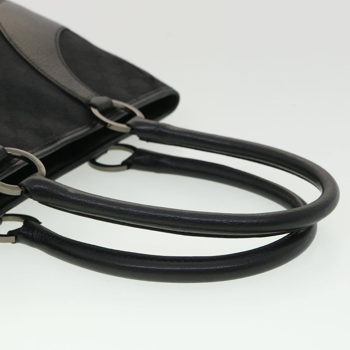 GUCCI GG Canvas Shoulder Bag Black ac1349