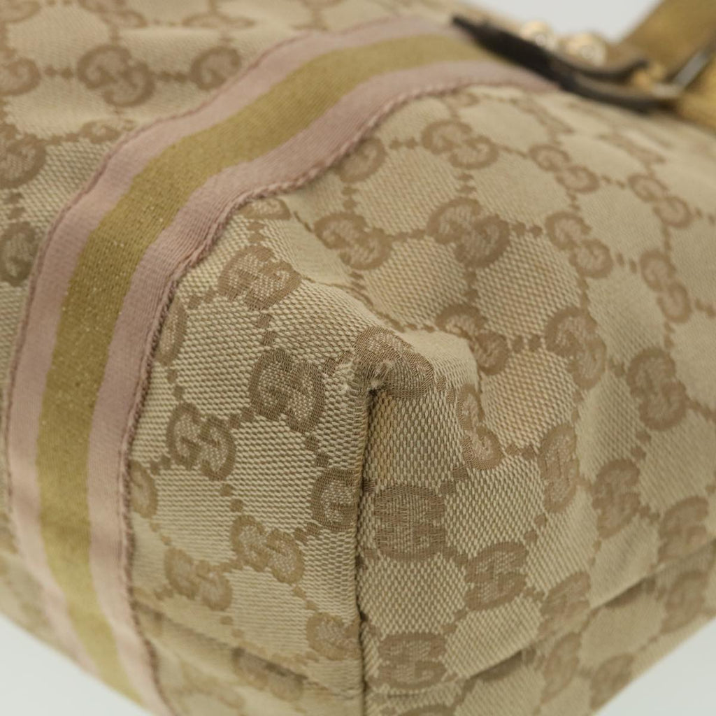 GUCCI GG Canvas Tote Bag Beige Gold 137396 ac1626
