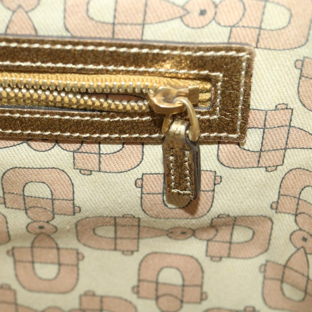 GUCCI GG Canvas Tote Bag Beige Gold 137396 ac1626